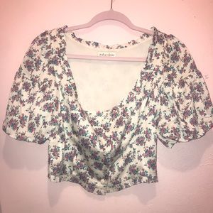 For Love and Lemons Taggart crop top